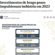 Investimentos de longo prazo impulsionam indstria em 2023
